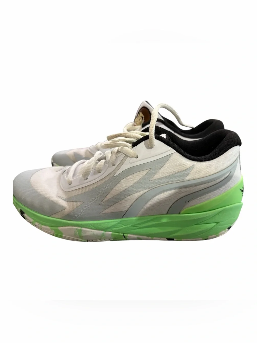 PUMA MB.02 Lo LaMel-O Lamelo Ball Elektro Green White